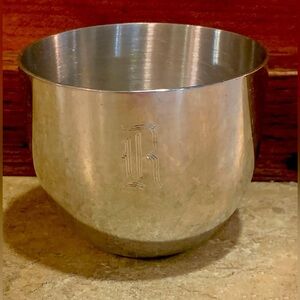 Stieff Pewter – Vintage Jefferson Cup – Signed Stieff P50, Initial “R” Silver